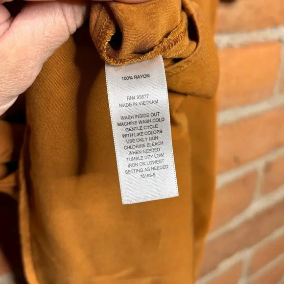 Western rodeo Brown casual tank pockets buttons A.N.A sleeveless breathable - Picture 4 of 5